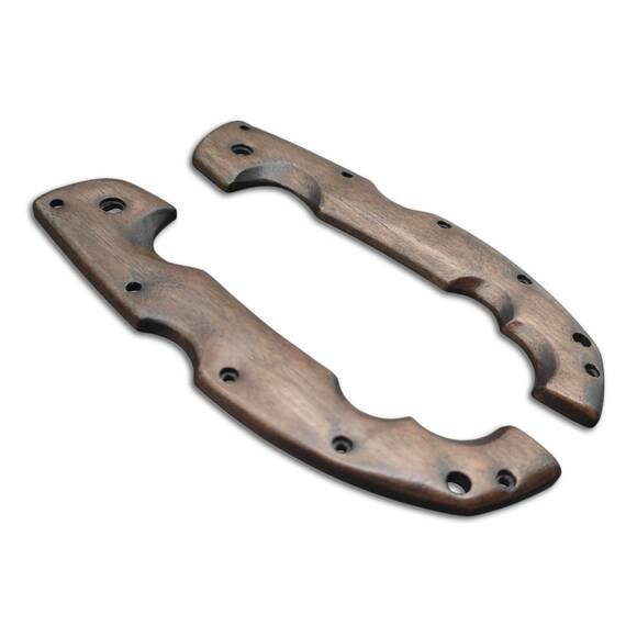 Cold Steel Voyager Extra Large walnut handle scales - Traditional Dark / hand-painted