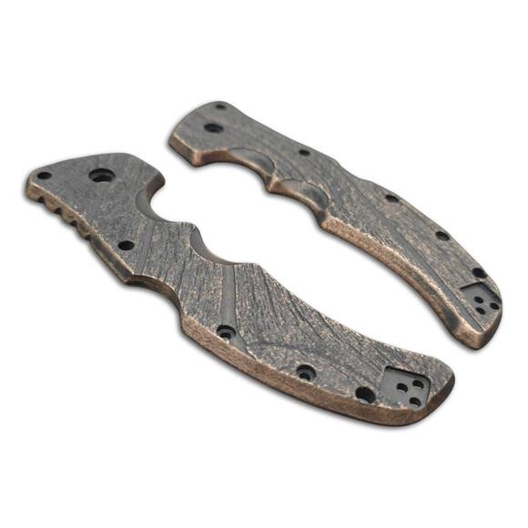 Cold Steel Recon 1 maple handle scales - Wood Bark (3169) / hand-painted