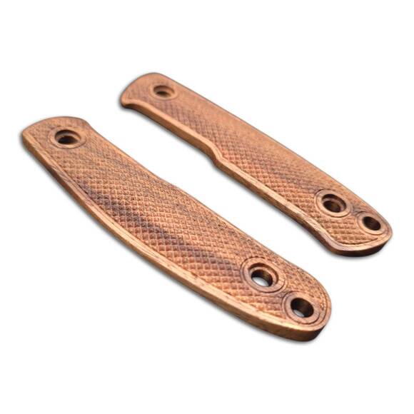 Kizlyar Asket walnut handle scales - Classic V2 / hand-painted