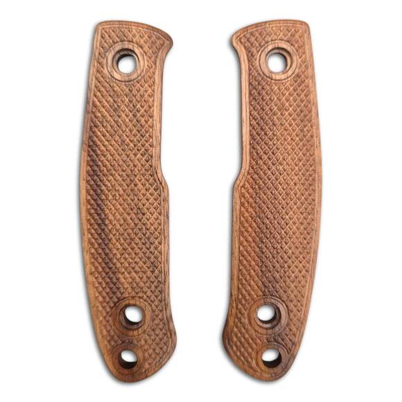 Kizlyar Asket walnut handle scales - Classic V2 / hand-painted