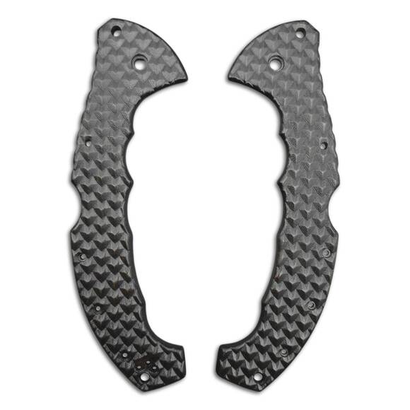 Cold Steel Talwar 5.5 maple handle scales - Dragon Scales Black / hand-painted