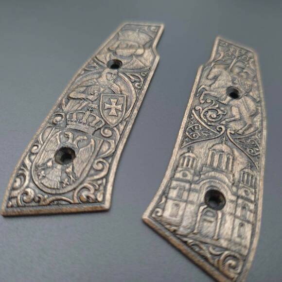 Laugo Arms Alien maple grips - Serbian Traditions Dark by MLT System