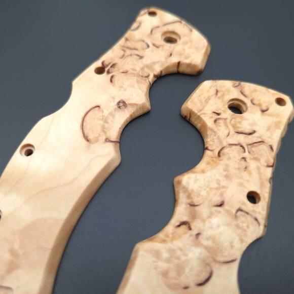 Cold Steel Recon 1 karelian birch handle scales - Traditional / hand-painted