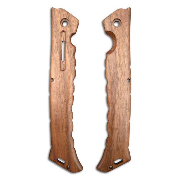 Cold Steel Luzon Large walnut handle scales - Traditional / hand-painted
