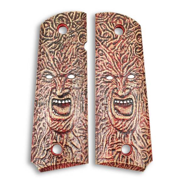 1911 full-size maple grips - Freddy Krueger / hand-painted