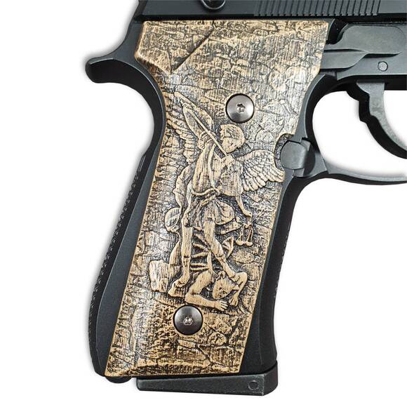 Beretta 92X, M9A3, M9A4 Maple Grips - Maika’i Ke Akua / Hand-painted