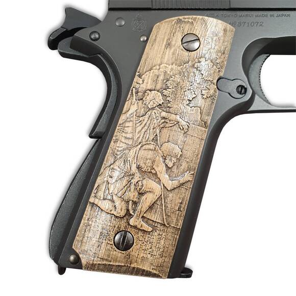 1911 Full-Size Maple Grips - Et In Arcadia Ego / Hand-painted