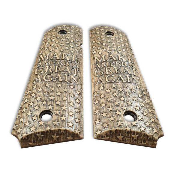 1911 Full-Size Maple Grips - Make America Great Again / Hand-painted