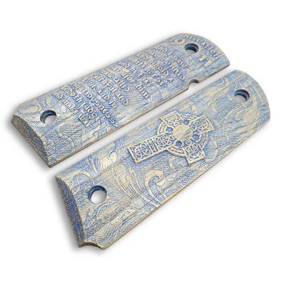 Revelation 19:11 Azure - 1911 Full Size Government Grips