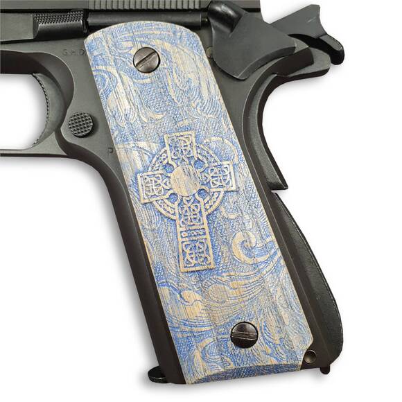 Revelation 19:11 Azure - 1911 Full Size Government Grips