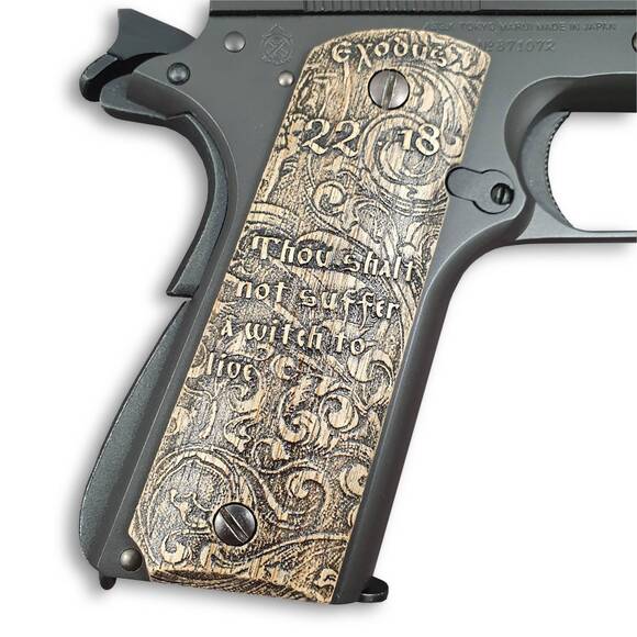 Exodus 22:18 - 1911 Full Size Government Grips