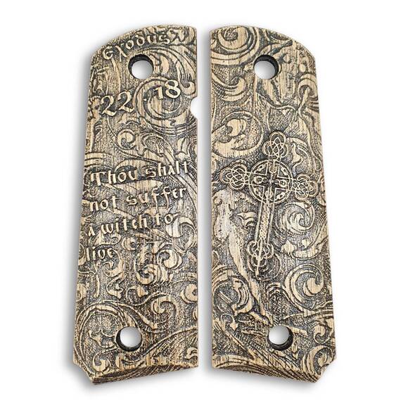 Exodus 22:18 - 1911 Full Size Government Grips