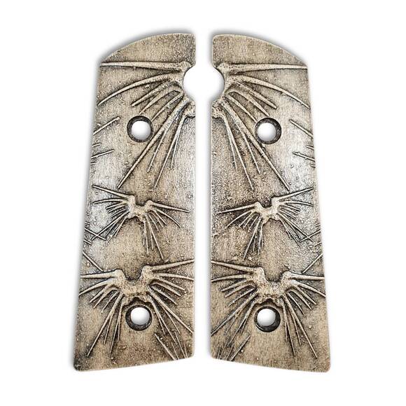 Hudson H9 maple grips - Shadow Battlecrab / hand-painted