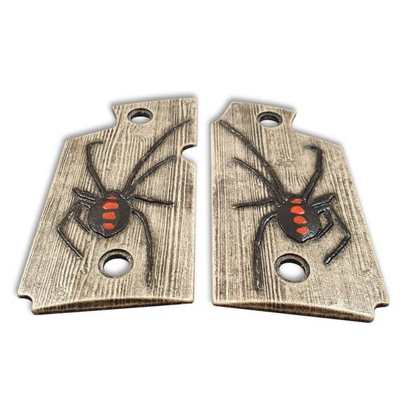 Springfield 911 9 Maple Grips - Black Widow / Hand-painted
