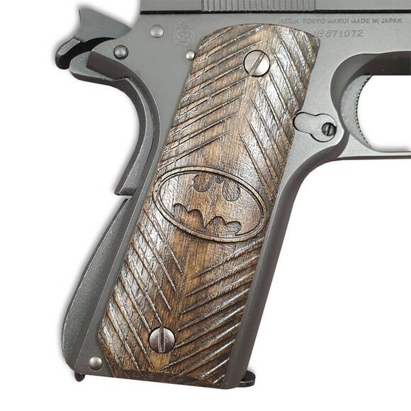 Batman Black - 1911 Full Size Bobtail Grips