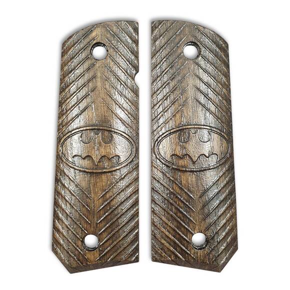 Batman Black - 1911 Full Size Bobtail Grips