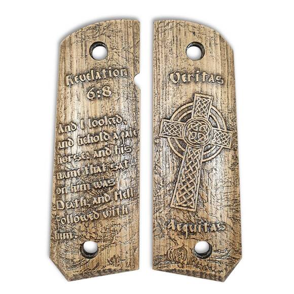 Revelation 6:8 - 1911 Full Size Bobtail Grips