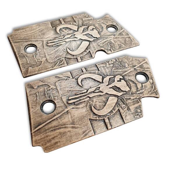 Sig Sauer P938 Maple Grips - Mythosaur Skull / Hand-painted