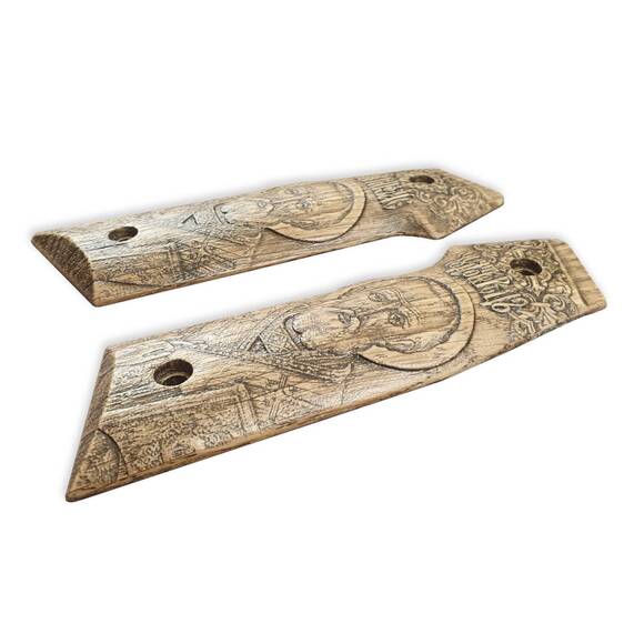 AR-15 Indian Creek Grip Adapter Grips - Saint Nicholas / Hand-painted