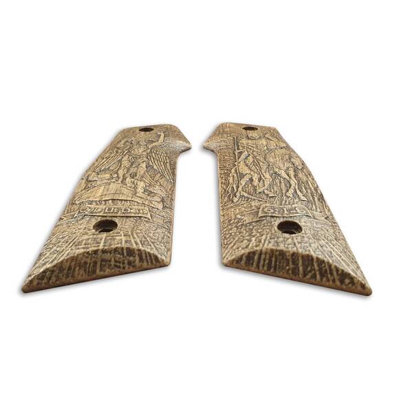 AR-15 Indian Creek Grip Adapter Grips - St Archangel Michael / Hand-painted