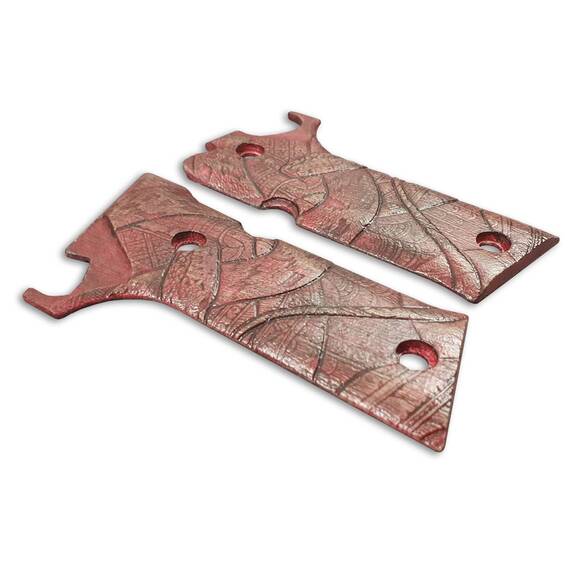 Beretta 92X Performance Maple Grips - Rattlesnake Dark Cherry / Hand-painted