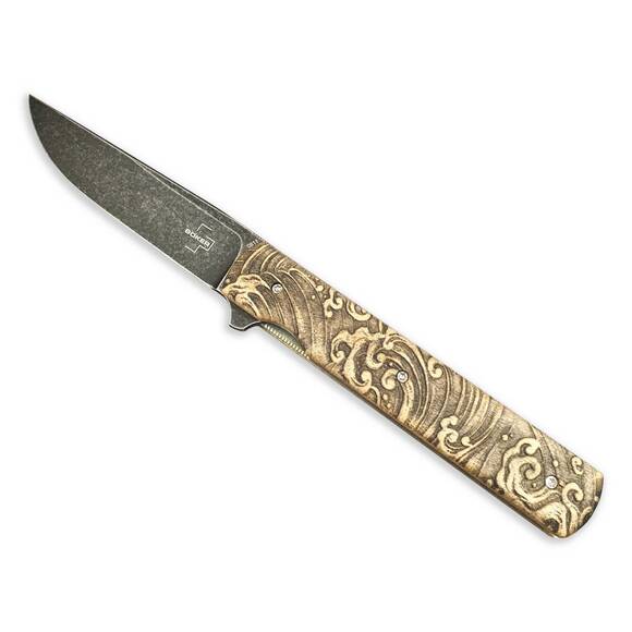Japan Wave Classic - Boker Plus Urban Trapper Linear Knife Scales by Svechnikov Knives