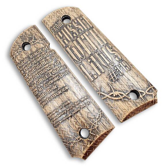Russian Criminal Code 319 - 1911 Full Size Government Grips