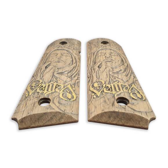 1911 Full-Size Maple Grips - Veritas / Hand-painted