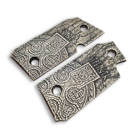 Sig Sauer P238 Maple Grips - Strength And Honor / Hand-painted