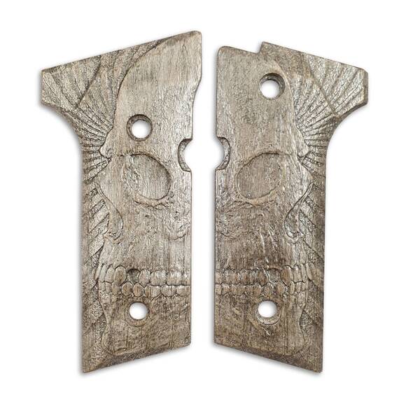 Rise Up Skull Grey - Beretta 92X, M9A3, M9A4 Grips