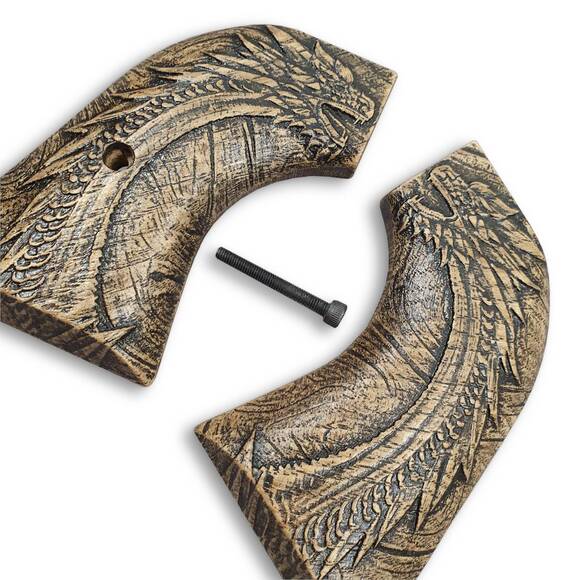 Ruger XR3 Maple Grips - Dragonborn / Hand-painted