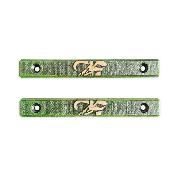 M-LOK Rail 120 mm maple panels - Mythosaur Skull Green / hand-painted