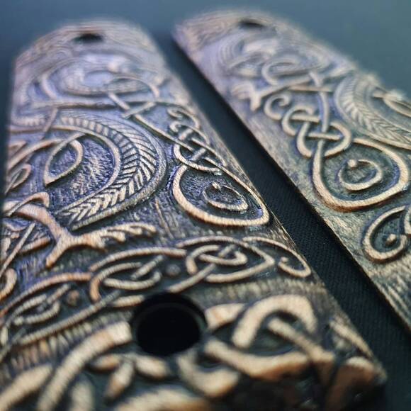 Celtic Gates - 1911 Full Size Bobtail Grips