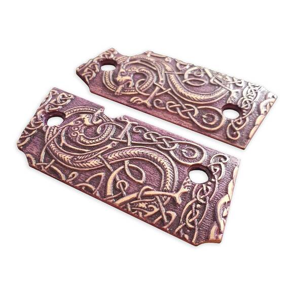 Sig Sauer P238 Maple Grips - Celtic Gates Purple / Hand-painted