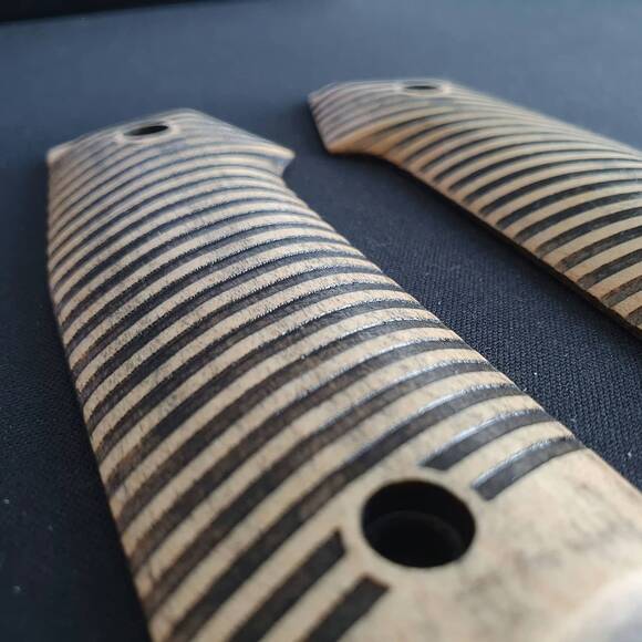 AR-15 Indian Creek Grip Adapter Grips - Stripes / Hand-painted