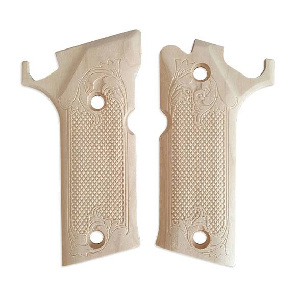 Beretta 92X Performance maple grips - Classic DIY / hand-painted