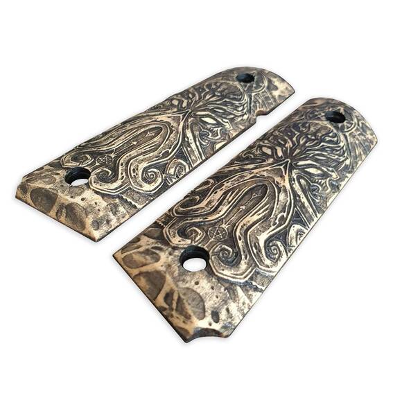 Cthulhu Black - 1911 Full Size Government Grips