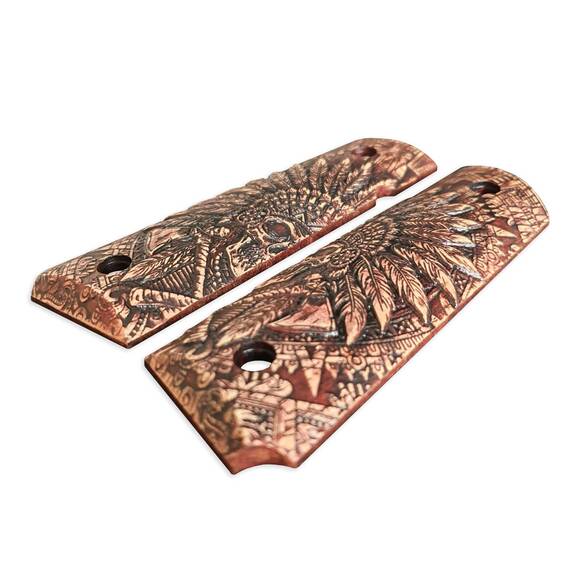 War Chief Cherry - 1911 Full Size Government Grips