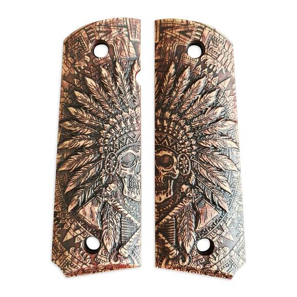 War Chief Cherry - 1911 Full Size Government Grips