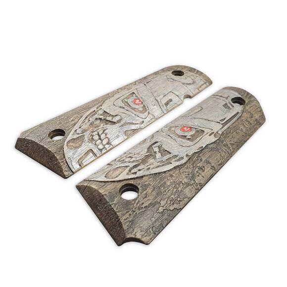 1911 Full-Size Maple Grips - Terminator / Hand-painted