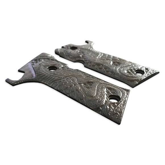 Beretta 92X Performance Maple Grips - Celtic Griffin Black / Hand-painted