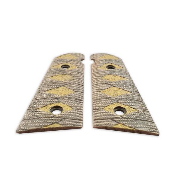 Hudson H9 Maple Grips - Katana Gold / Hand-painted
