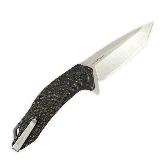 Kershaw Freefall K3840 maple handle scales - Shark Black / hand-painted