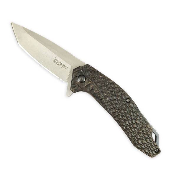 Kershaw Freefall K3840 maple handle scales - Shark Black / hand-painted