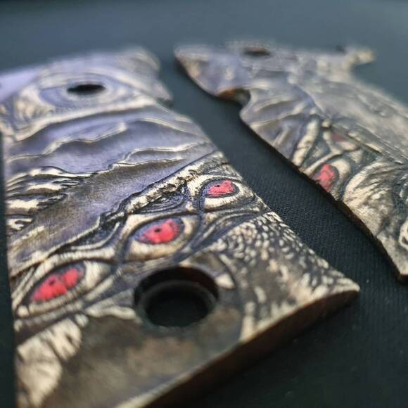 Beretta 92X Performance Maple Grips - Ophanim / Hand-painted