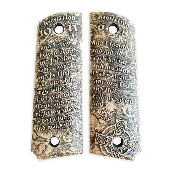 Revelation 19:11-6:8 - 1911 Full Size Government GripsRevelation 19:11-6:8 - 1911 Full Size Government Grips