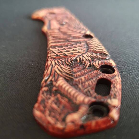 Rooster Baroque - Zero Tolerance ZT 0566 Knife Scale by Svechnikov Knives