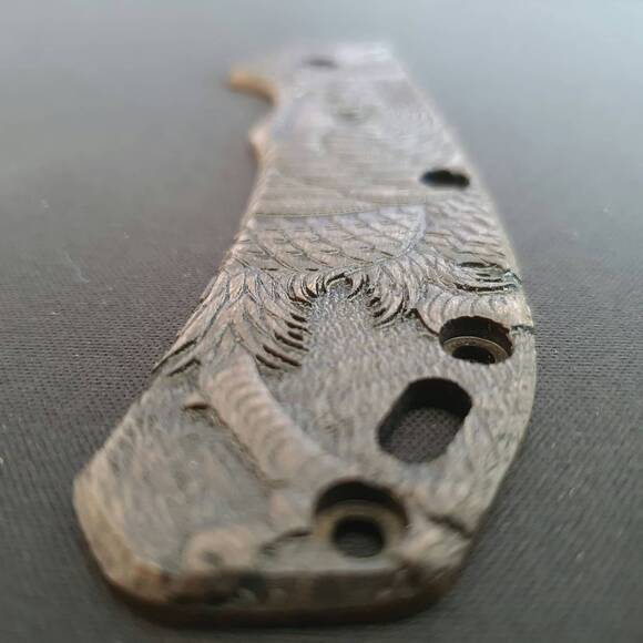 Rooster Black - Zero Tolerance ZT 0566 Knife Scale by Svechnikov Knives