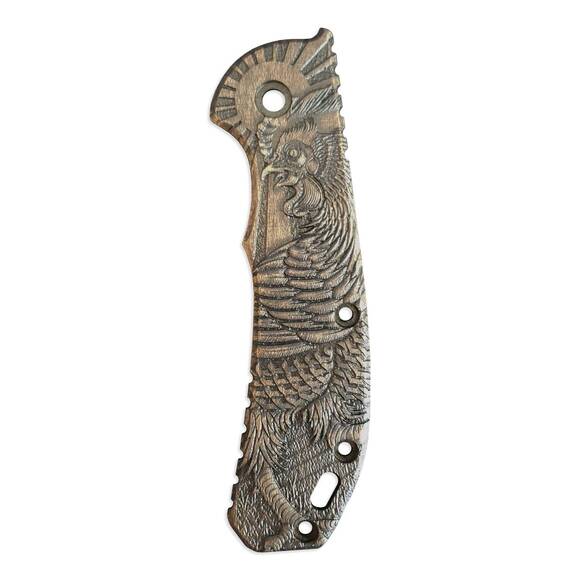 Rooster Black - Zero Tolerance ZT 0566 Knife Scale by Svechnikov Knives