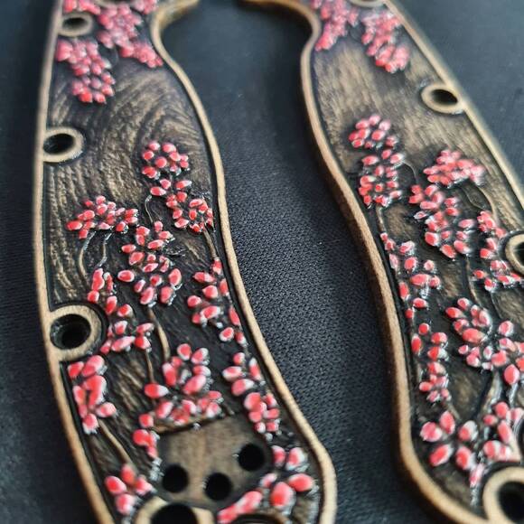 Sakura - Ontario RAT-2 Knife Scales by Svechnikov Knives